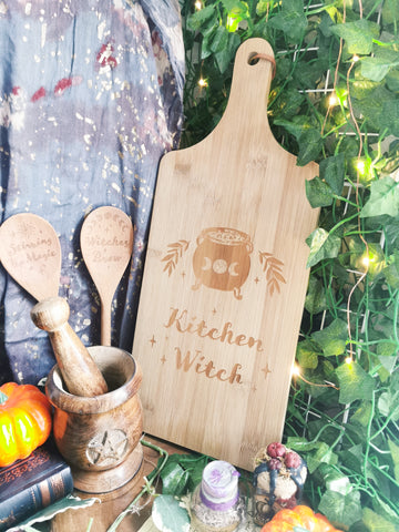 Kitchen Witch Bamboo Chopping Board