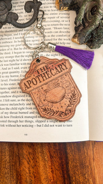 Apothecary Sign Keyring