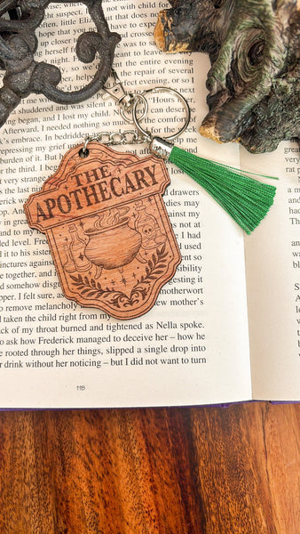 Apothecary Sign Keyring