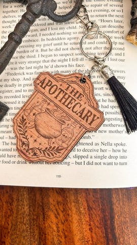 Apothecary Sign Keyring